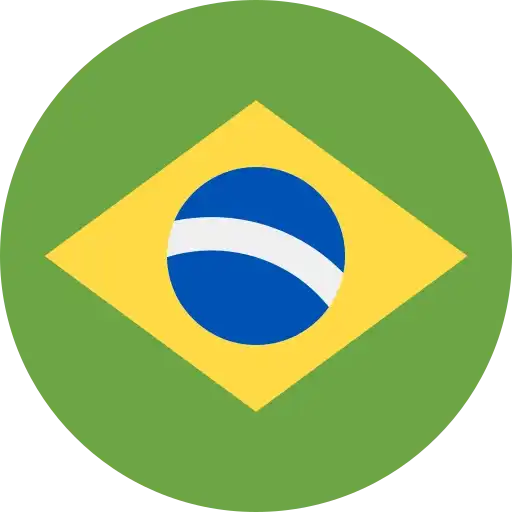 Flag of Brazil made into a circle