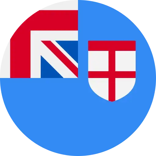 Flag of Fiji made into a circle