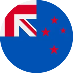 Flag of NZ made into a circle