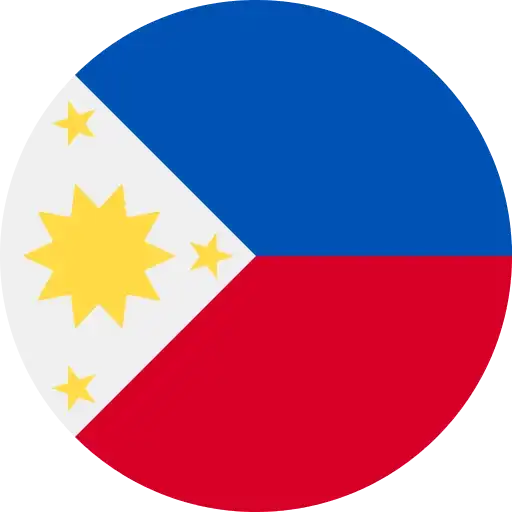 Flag of Philippines made into a circle