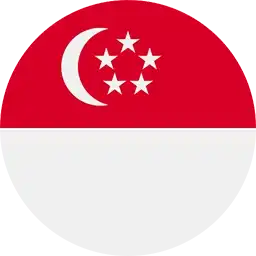 Flag of Singpore made into a circle