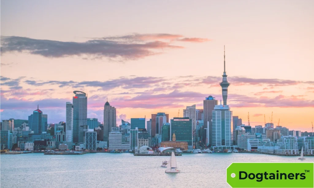 Landscape photo of Auckland in New Zealand.